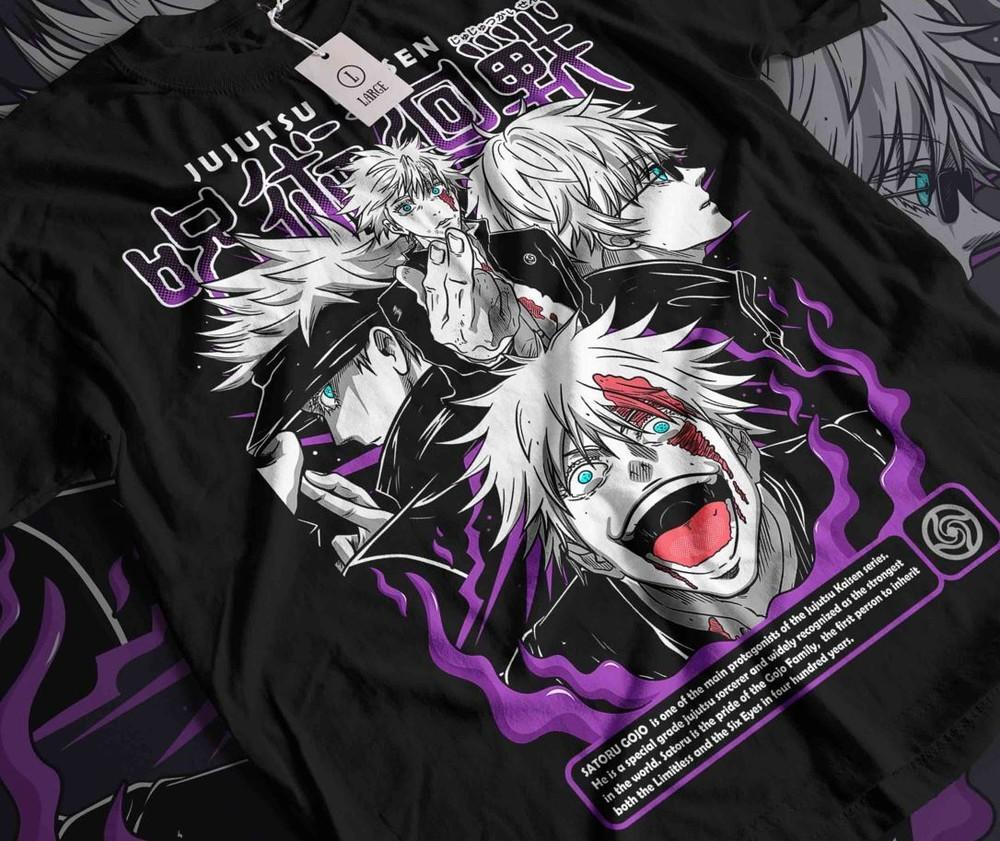 Gojo Satoru T-Shirt Megumi Itadori Yuji Jujutsu Kaisen Sukuna Horror Gift Shirt
