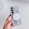 KEYSION Luxuxy Glitter Magnetic Phone Case for MagSafe for Samsung A56 5G A26 A16 4G TPU+PC Shockproof Cover for Galaxy A17 5G