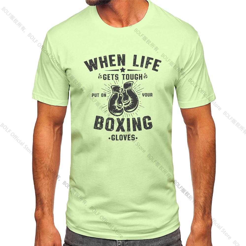 Herren Box-Fitnessstudio Bedrucktes Vintage T-Shirt Sport 100% Baumwolle Klassische T-Shirts für Männer Frauen Sportbekleidung Oberteile