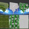 Decorative Football Tablecloth, Waterproof PE Design, Rectangular Tables Football Field Background Cloth, for Party Decorations