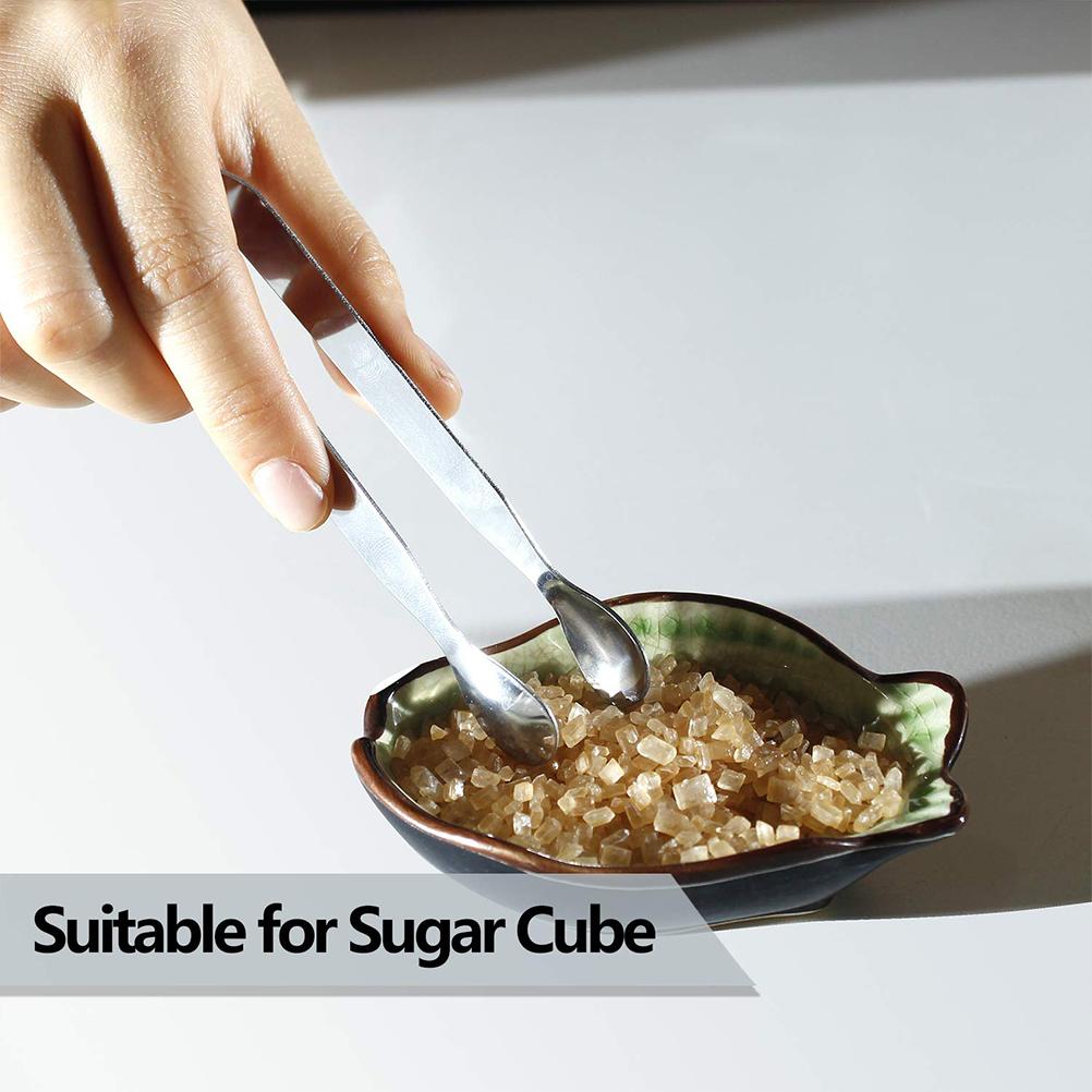6 STÜCK Eiszangen Mini Servierzangen Edelstahl Küchenzangen für Vorspeisen Zuckerwürfel
