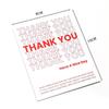 10-50pcs Rectangle Small Business Stickers Label, White Adhesive Boutique Box Packaging Stickers for Shipping Supply Gift Wrap