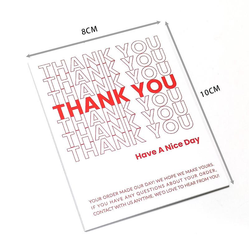 10-50pcs Rectangle Small Business Stickers Label, White Adhesive Boutique Box Packaging Stickers for Shipping Supply Gift Wrap