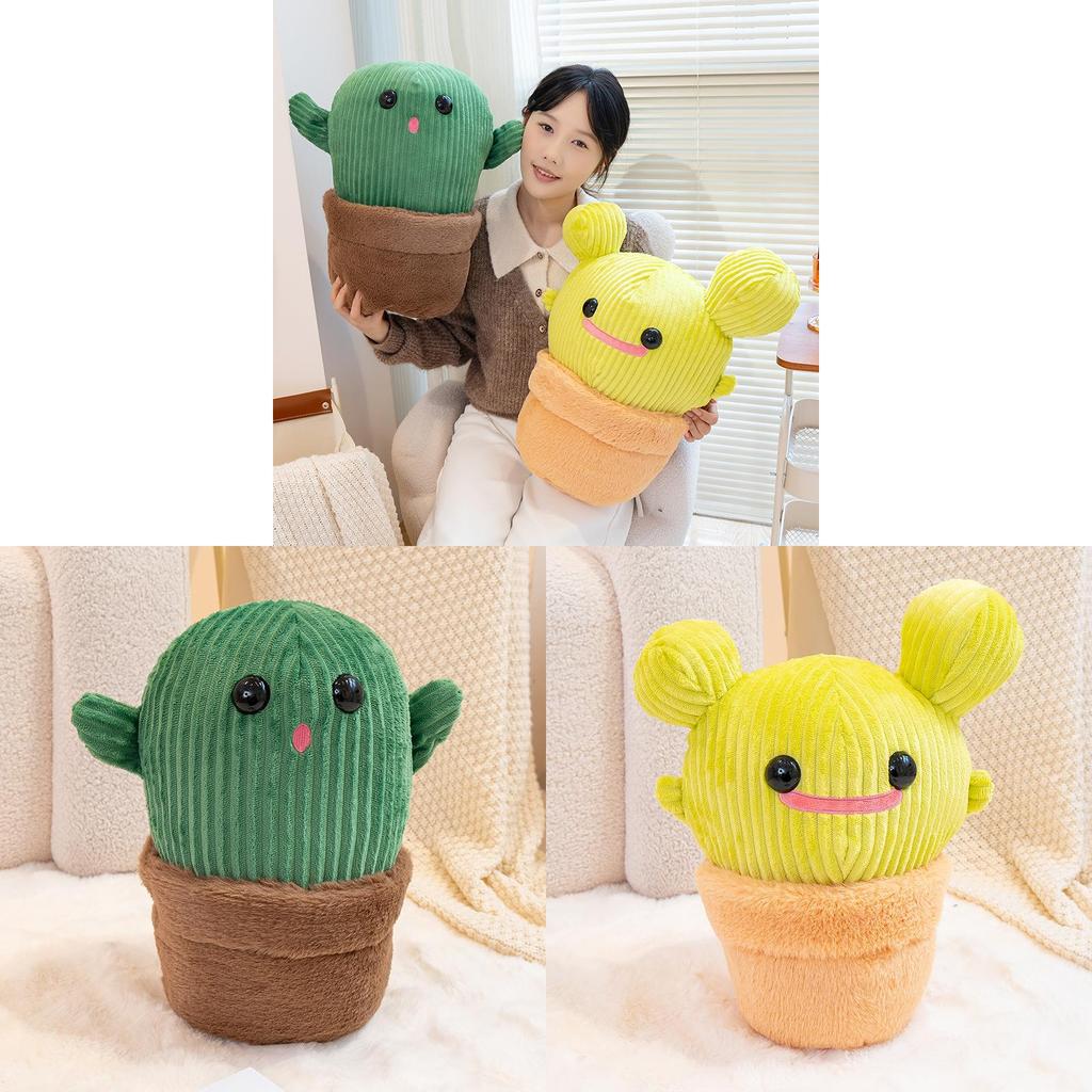 Decorazione Pianta Cactus Peluche con Fibra di Poliestere per Casa Soggiorno