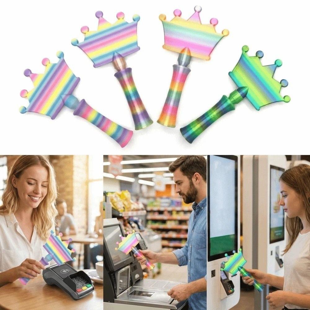Design koruny 3D tisk Hůlka Klepněte pro platbu Kreativní teleskopický držák na kreditní karty Maloobchodní platby