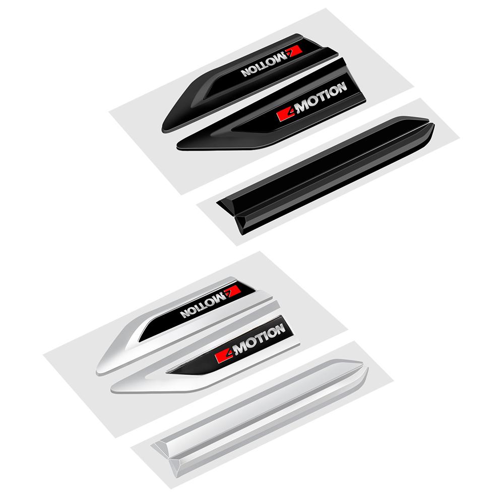 2Pcs R Line GTI 4Motion Car Logo Auto Body Fender Decoration Side Door Blade Sticker For t-iguan