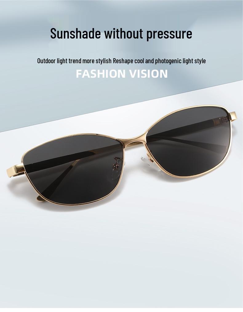 2025 Retro Metal Sunglasses for Men & Women - European & American Fashion, Versatile for Bare Face