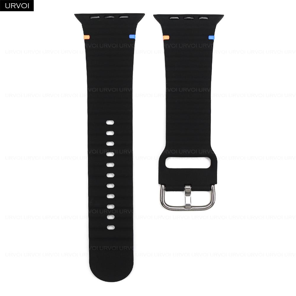 Strap for Apple Watch Ultra 1 Series 10 9 8 7 6 5 42MM 46MM Soft silicone band for iWatch pin buckle comfortable feel easy wear