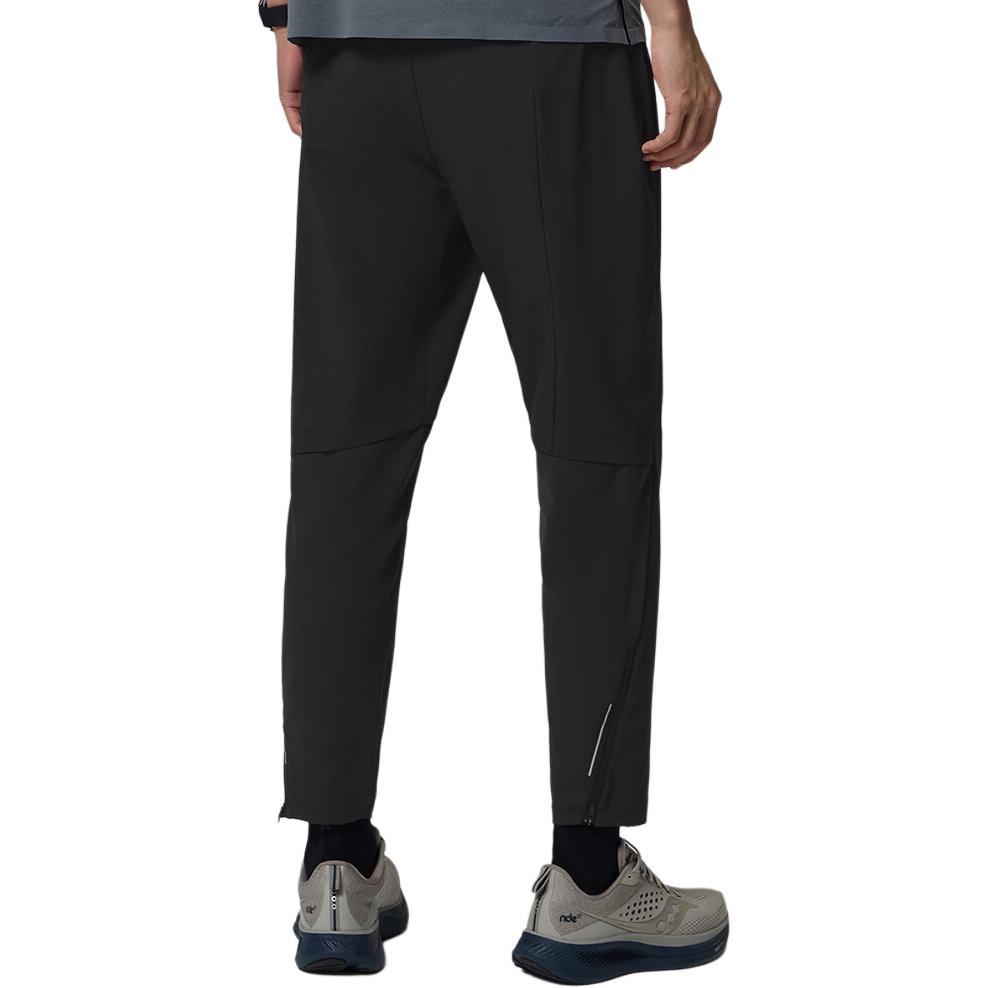 SAUCONY Solid Color Casual Running Training Soft Stretch Mid-Rise Knitted Sports Pants Men Bottoms Black SC2240045A-BK01