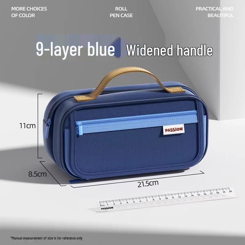 Stylish High-Capacity Vintage Pencil Case for Students