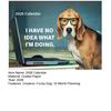 Desk Dogs 2026 Calendar Funny Dogs Illustrations Wall Calendar Jan.2026-Dec.2026 12 Monthly Planner for Home Office