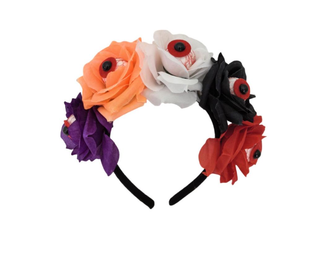 Halloween Simulace Růže čelenka Ghost Festival Horror Red Blood Eyeball Čelenka Party vlasové doplňky
