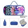 Huntrix Kpop Student Blue Compartmentary Pencil Bag Kpop Witch Hunter Student Storage Stationery Bag Pencil Bag