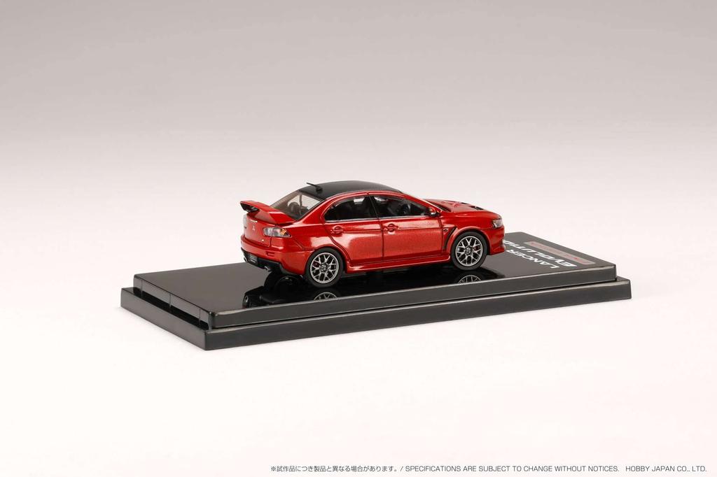 HobbyJAPAN Mitsubishi Lancer Evolution 10 Final Edition Red Roof 1/64 Metallic/Carbon
