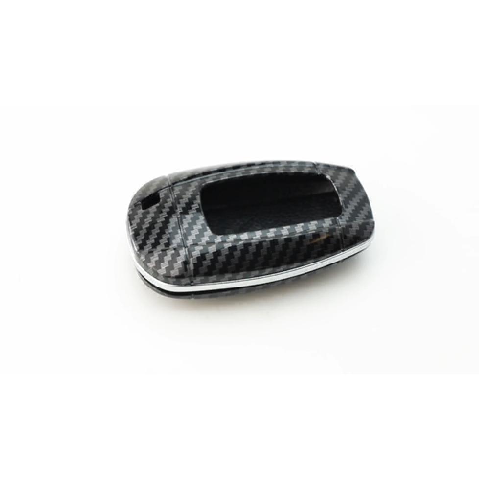 Black "Carbon Fiber" Key Fob Shell Cover For 18-up Lincoln MKZ MKC Navigator etc