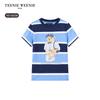 Teenie Weenie Kids Boys' Casual Stripe Print Short Sleeve Cotton T-shirt