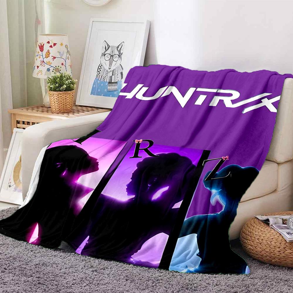 1pc K Pop Demon Hunters Flannel Blanket, Soft Skin Friendly with Digital Printing, Various Sizes Available for Family, Friends, Birthday