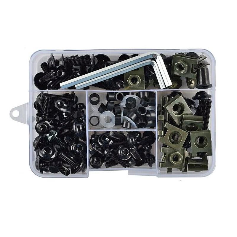 223ks Kompletní sada šroubů a klipů pro kapotáže Šrouby Matice Sada Pasuje Na YZFR1/R3/R6 R25 FZ1/6/8 MT NMAX TMAX XMAX XJR FJR