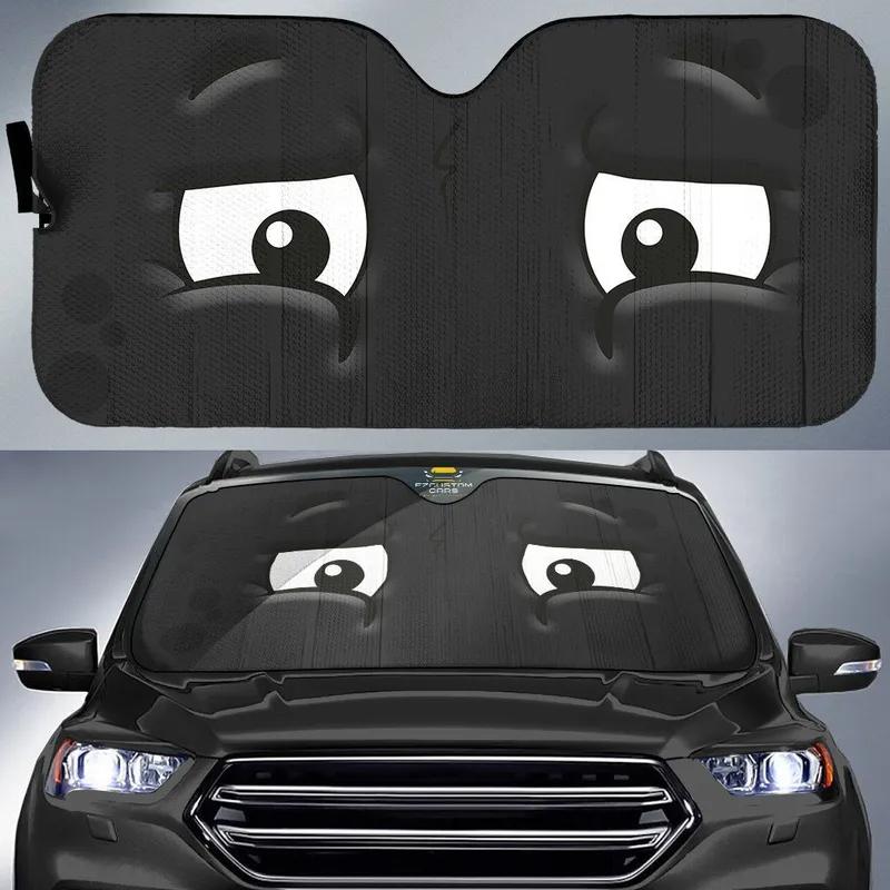 

Car Front Window Cartoon Small Eyes Windshield Sunshield, Anti-UV Car Sunshade, Car Cover, Car Sunshade