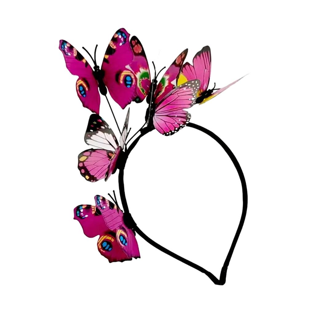 Yousheng Kobiety Opaska Kolorowe Motyle Dekoracja Ślubna Opaska Do Włosów Imprezy Cosplay Halloween Akcesoria Do Włosów