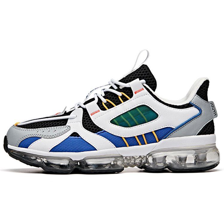 Anta Cushioning Breathable Impact Resistant Low Top Running Shoes Men's White Blue 912025504-1