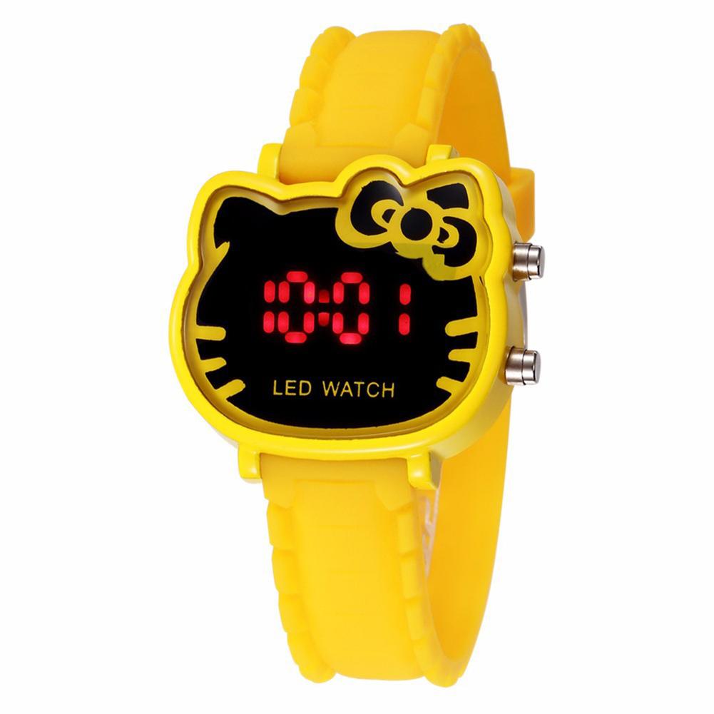 Orologio Bambina Carino Cartone Animato Bambino LED Studente Elettrico Moda
