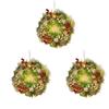 3PCS Christmas Decoration Garland Front Door Window Decoration Christmas Wreath Pendant Ornament Navidad New Year Party Supplies