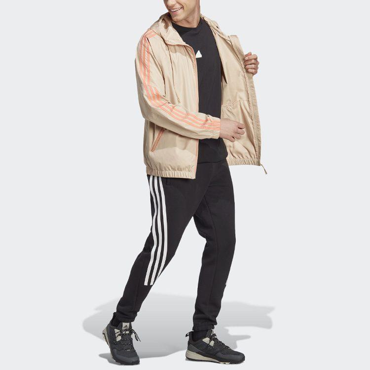 Adidas Jackets Men's Beige Hooded Moderate Other HM2267