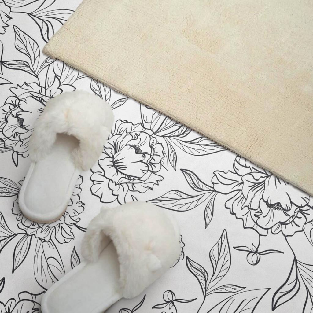 Printed Vinyl Panel Ready for Installation 120X60 Cm Floral Pattern with Leaves