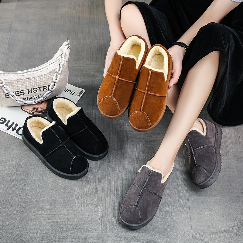 

Новейшая модная и удобная универсальная женская обувь из хлопка, зимние бархатные толстые и теплые универсальные зимние ботинки