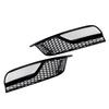Gloss Black Front Fog Light Grill Covers 8V5807681A9B9 8V5807682A9B9 Fit A3 8V Sedan 2013-2016