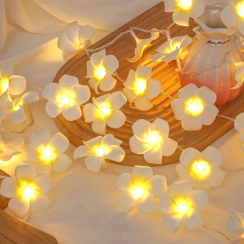 Flower Light String Battery Operated 1.5/3/6m 10/20/40leds Fairy Lights Decorative String Room Decor Lights for Bedroom Weddings Festivals
