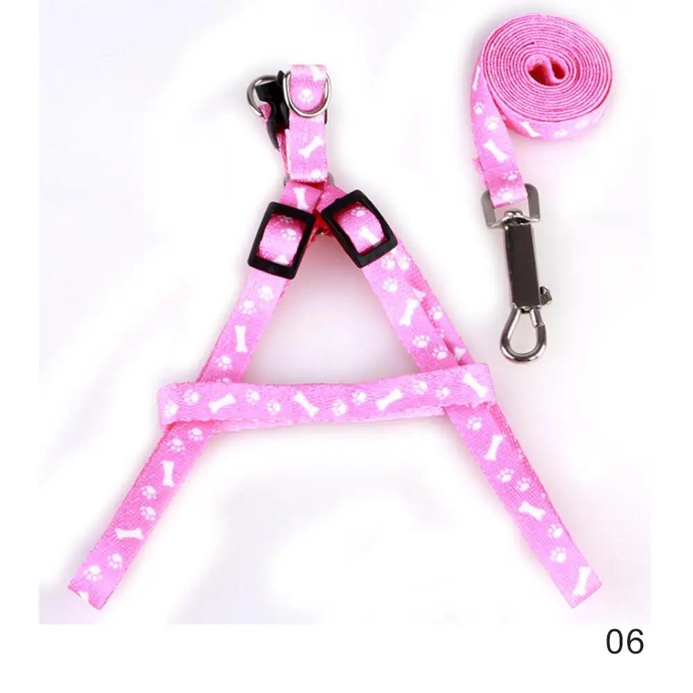 Pet Dog Cat Harness Leash Adjustable Harness Vest Leash Collar Puppy Small Dog Outdoor Walking Chihuahua Terier Schnauzer