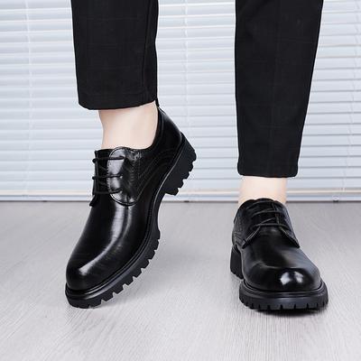 Men's Formal Leather Shoes Classic Retro Gentleman Style Outdoor Business Party Wedding Daily Office Men's Black Quality Shoes