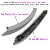 Interior Left/Right Passenger Door Pull Handle Leather Outer Cover Replacement For BMW X5 X6 E70 E71 E72 2007-2014