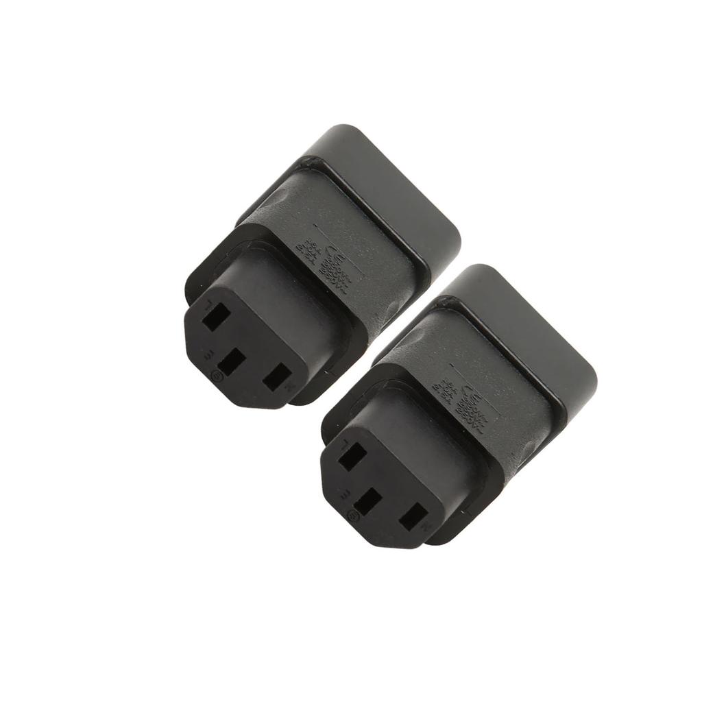 2PCS IEC320 C20 to IEC320 C13 Power Adapter Plug and Play C20 to C13 Power Socket Adapter for UPS PDU Server Ups Socket