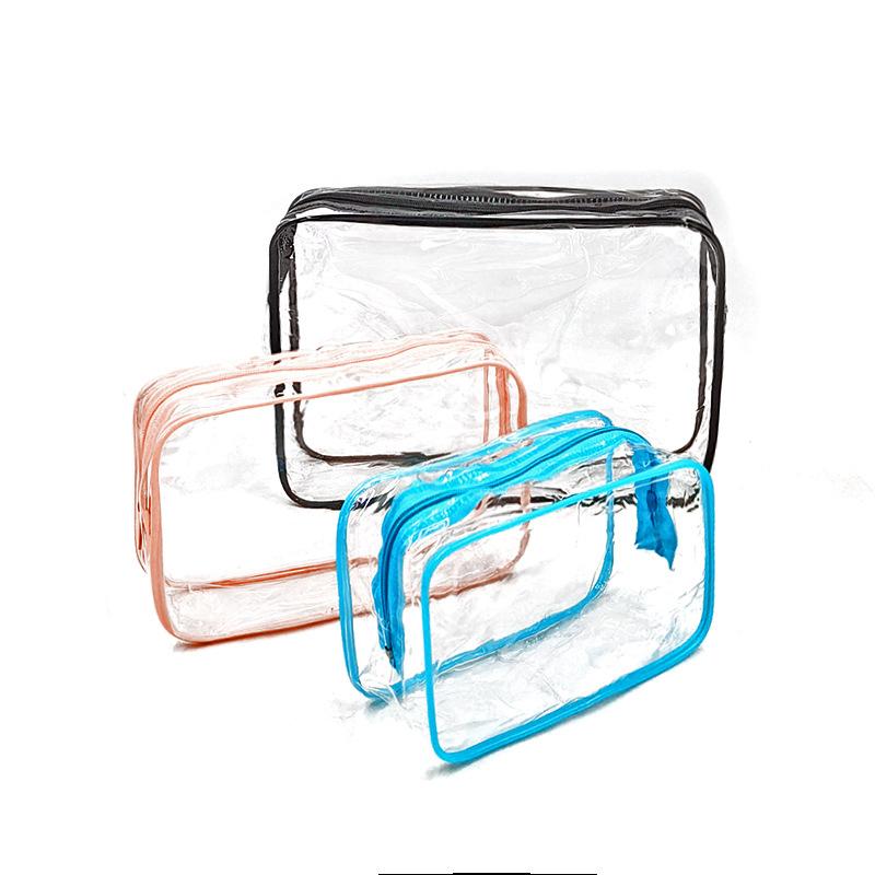 Pvc Transparent Waterproof Makeup Bag Portable Travel Toiletries Bag Cosmetics Toiletries Multifunctional Storage Bag