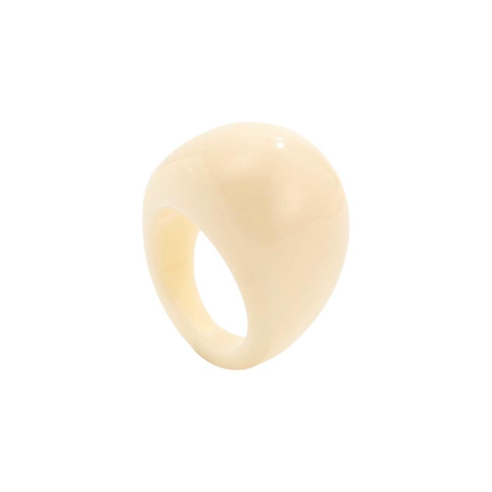 Dome Acrylic Geometric Ring Candy Color Irregular Ring Retro Transparent Resin Ring  Gift