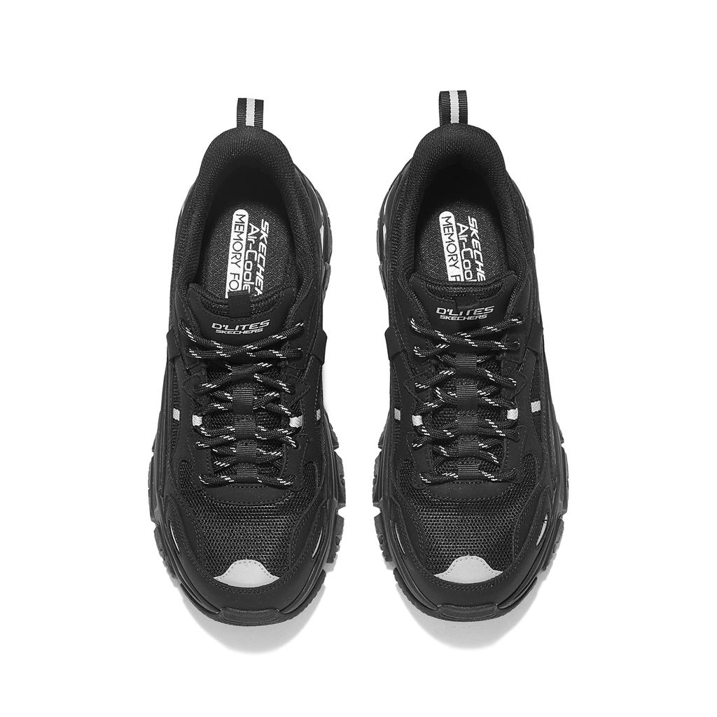 Skechers Cloudrunner Shoes Black Warrior Slip-On Easy Wear Fashion Trend Lightweight Cushioning Sports Climbing Grip Low-Top Dad Shoes 237719-BKSL