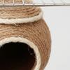 Woven Bird Nest Bite Resistant Decorative Hemp Coconut Shell Handcrafted Parrot House for Budgies