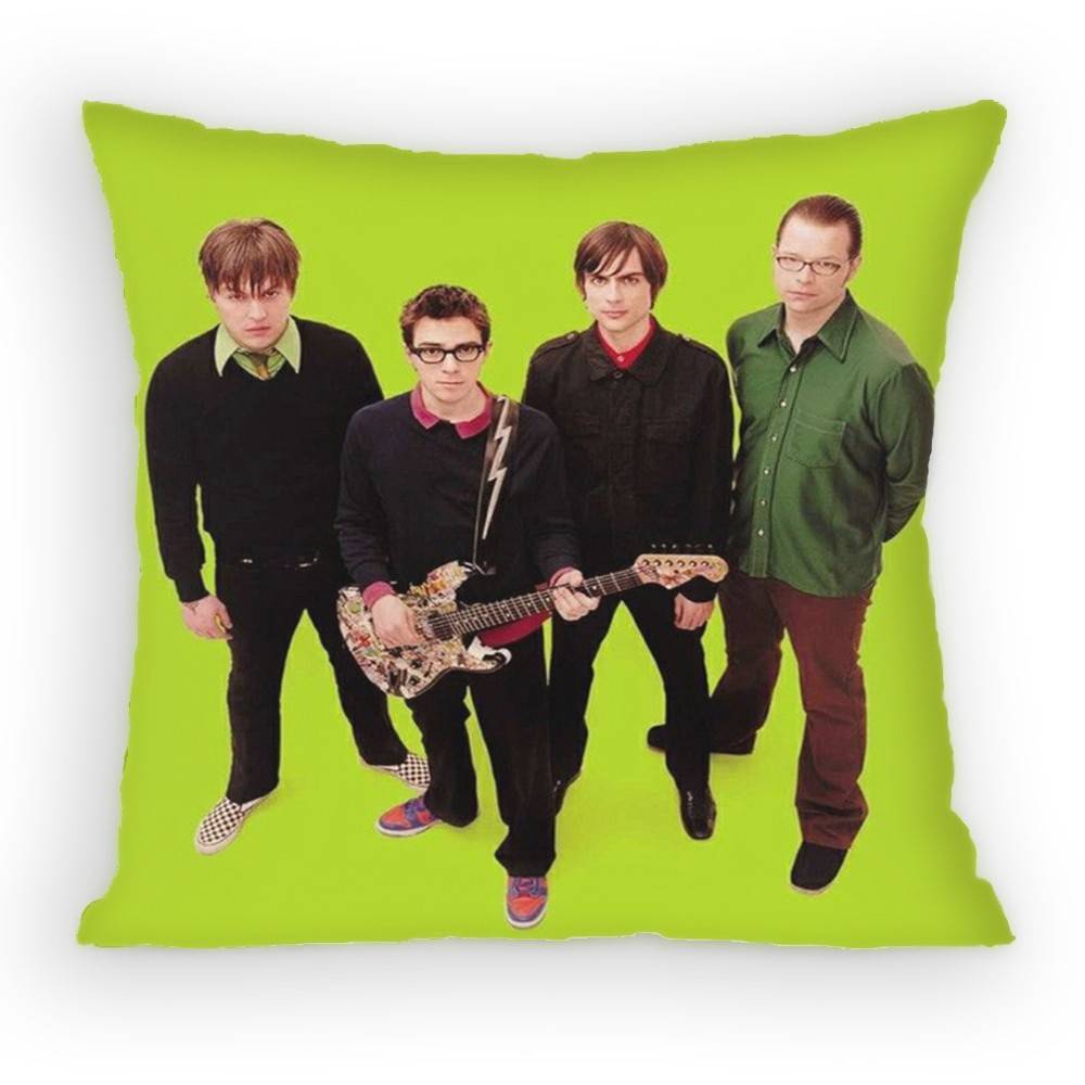

The Band Weezer Rivers Pillow Case Sofa Living Room Bedroom Headboard Backrest Cushion Square Cushion Nap Time 30x30 cm