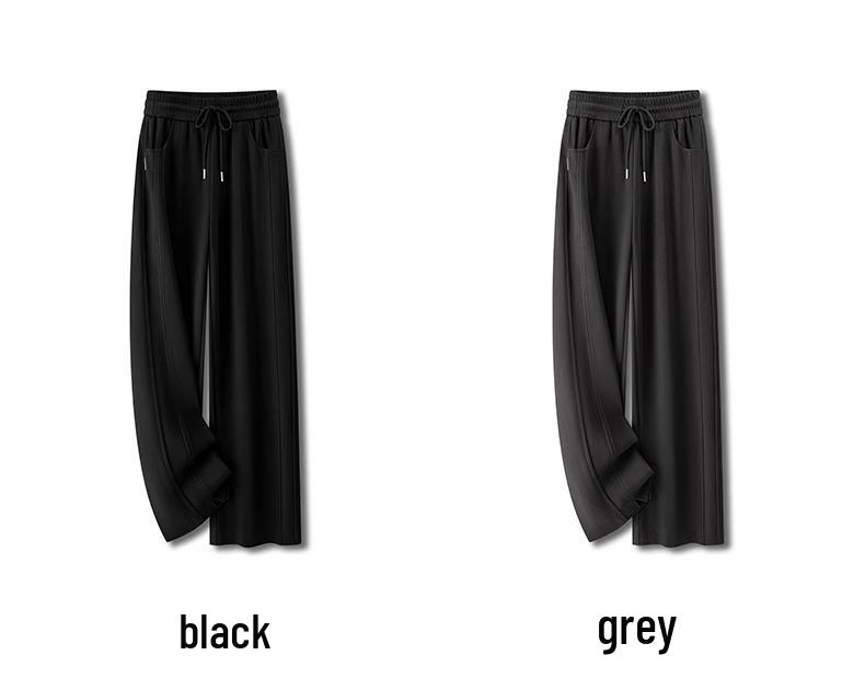 Women's Autumn/Winter 2024 Thick Elastic Waist Wide-Leg Pants