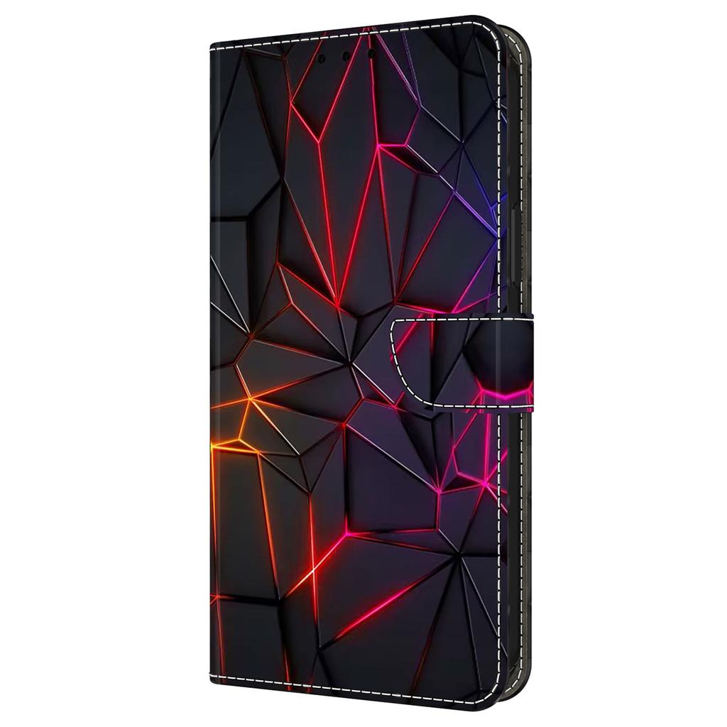 For Samsung Galaxy A05s 4G Case Pattern Printed Protective Cover TPU+PU Leather Flip Phone Case