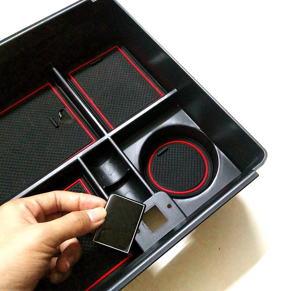 For Volkswagen VW Teramont Atlas 2017-2019 Central Console Armrest Container Storage Box Refit Holder Tray Car Stowing Tidying