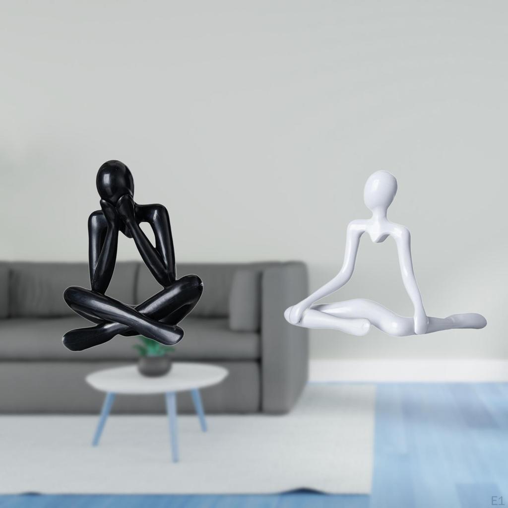 Abstract Thinker Figure Sculpture Decorative Collectible Modern Statue Unique Creative Desktop