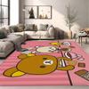Kawaii Rilakkuma Bear Room Mats Washable Non-Slip Living Room Sofa Chairs Area Mat Kitchen Alfombra
