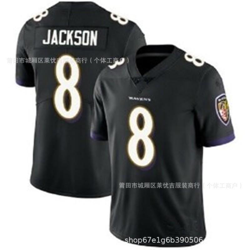 Baltimore Ravens 8 Jackson Football Jersey Men Women Sports Game Shirts S-XXXL