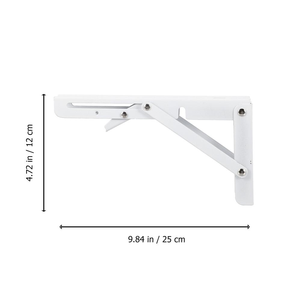 2Pcs 8 Inch L Shaped Foldable Brackets Strong Load Bearing Capacity Wall Mount Rack Folding Shelf Brackets Wall Mount Rack