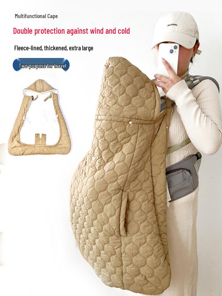 Baby Windproof Cloak: Stroller Blanket & Warm Carrier, Multifunctional for Autumn/Winter