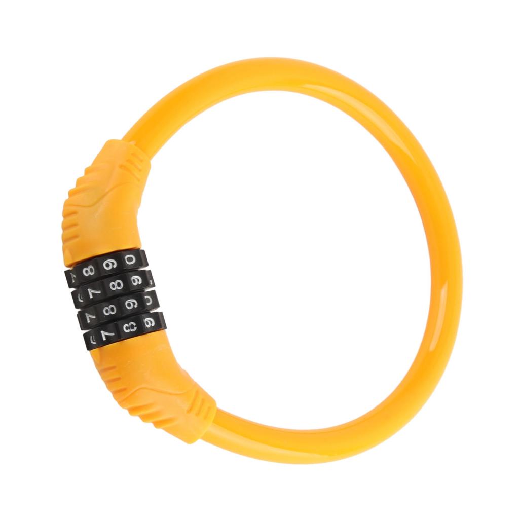 Linka zabezpieczająca do roweru o wysokim poziomie bezpieczeństwa 4?Cyfrowe blokady rowerowe na kable do jazdy na rowerze na zewnątrz Pomarańczowe